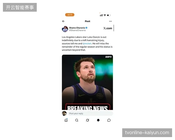 卢卡·东契奇亲述伤情表达沮丧，湖人季后赛因核心伤停蒙上阴影